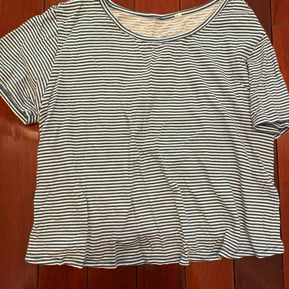Tops | Pacsun Blue White Striped Shirt 